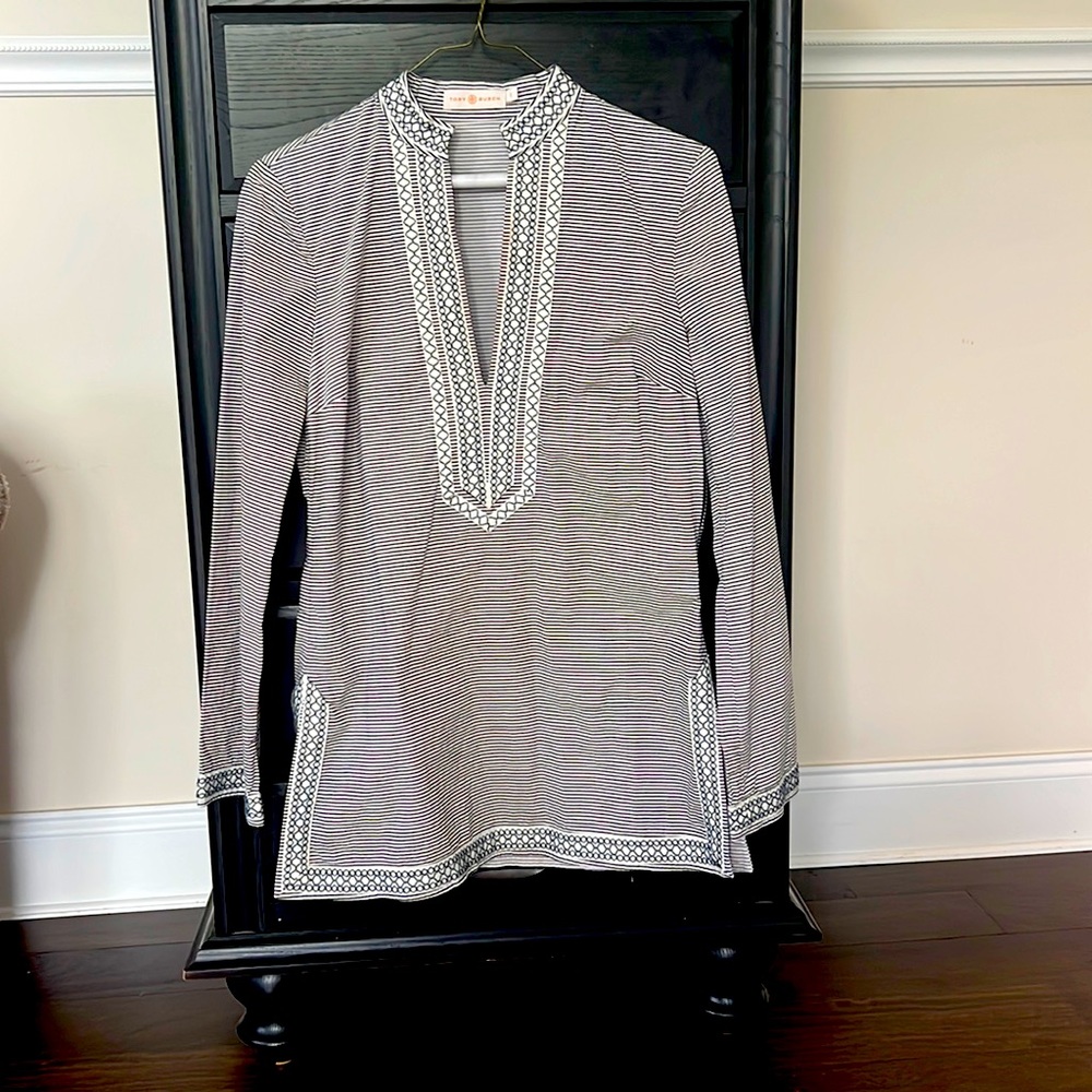 Tory Burch size 2 tunic top.